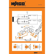 WAGO - Warn-/Hinweisschild Handhabungsaufkleber 210-412 für 282-870 − 1000 Stück