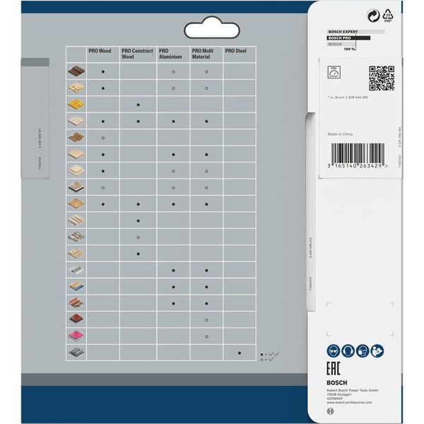 Bosch - Kreissägeblatt PRO Wood Kreissägeblatt, 2608640817 184 x 2,6 x 16 mm
