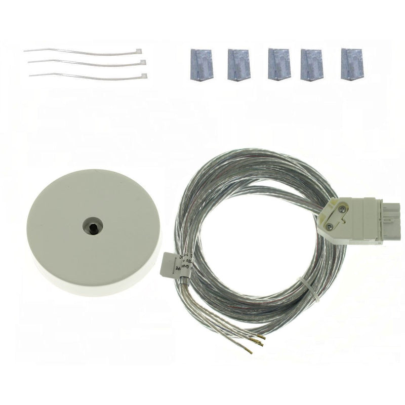 LTS Licht&Leuchten - Elektrisches Zubehör/Ersatzteile für Leuchten Einspeise-Set 5m STRL-Z 100.05DIMtran 5-adrig transparent