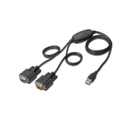 DIGITUS - Schnittstellenwandler USB zu Seriell-Adapter DA-70158 RS232 2 x RS232