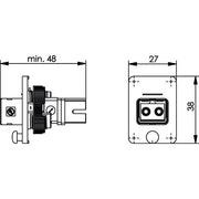 Telegärtner - LWL-Kupplung STX V4 Flanschset 100007622 SC-RJ/2SC Kuppl.SM