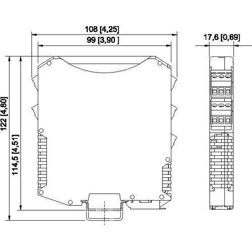 Stahl - Trennverstärker Messumformerspeisegerät 220322 Analog Eingang
