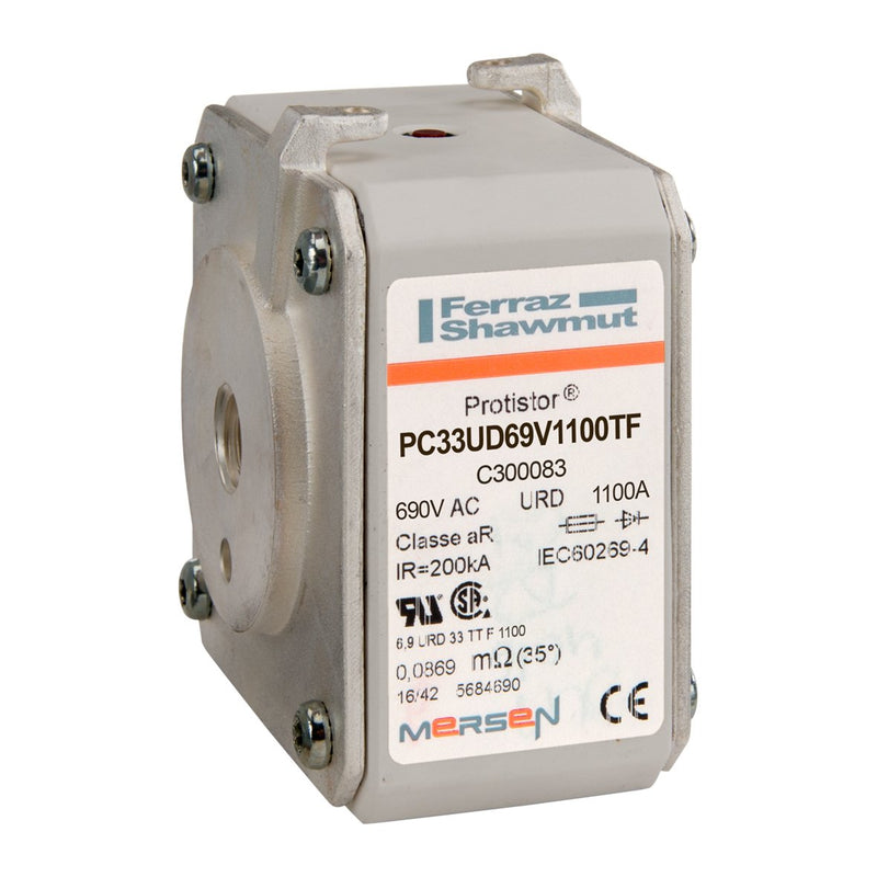 Mersen - HRC-Sicherung Sicherungseinsatz aR PC33UD69V1100TF Gr.33 AC690V 1100A − 3 Stück