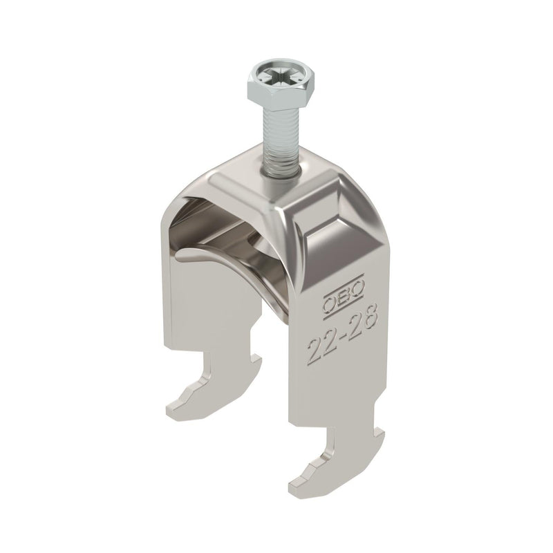 OBO Bettermann - Bügelschelle BS-H1-M-28 A4 22-28mm − 25 Stück