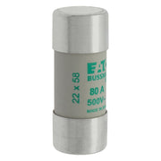Eaton - Zylindrische Sicherung Sicherungseinsatz Nieders. CYLINDRICA#C22M80 80A AC 500V 120kA − 10 Stück