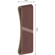 Bosch - Schleifpapier/Schleifvlies PRO X440 Schleifband, 75 x 2608606060 508 mm, G40, 3-tlg