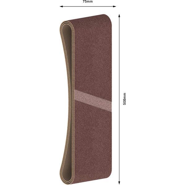 Bosch - Schleifpapier/Schleifvlies PRO X440 Schleifband, 75 x 2608606060 508 mm, G40, 3-tlg
