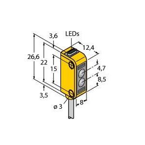 Turck - Reflexions-Lichtschranke Opto Sensor Q12RB6LP Lichtschranke