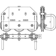 DEHN - Zubehör/Ersatzteile für Erdung und Blitzschutz Drahtrichtgerät St/tZn DRG5RO710HGSTGALZN f.Rd7-10 5Rol+Griff