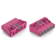WAGO - Geräteanschluss für steckbare Gebäudeinstallation Snap-In-Stecker 770-795/080-000 5-polig,Kod. B,pink − 50 Stück