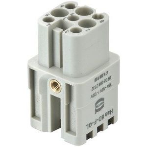 Harting - Kontakteinsatz für Rechtecksteckverbinder Einsätze, Han-Quick Lock 09360082733 Anschluss Buchse − 1 Stück