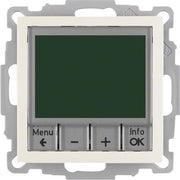 Berker - Raumthermostat/Uhrenthermostat Temperaturregler ws/gl 20448982 mit Schließer