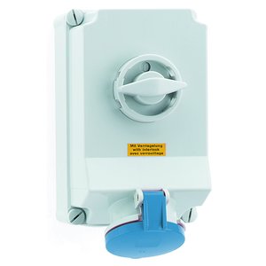 Bals Elektrotech - CEE-Steckdose abschaltbar, abgesichert (IEC 60309) Wandsteckdose abschaltbar 16933 verriegelt 63A 4p 2