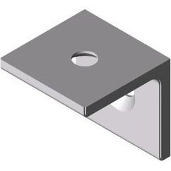 Item - Verbinder für Stiel/Profilschiene Winkel 0.0.665.53 weißaluminium − 1 Stück by Item
