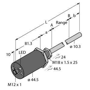 Turck - Wegsensor Linearwegsensensor LTX1650M- #1540314 druckfest