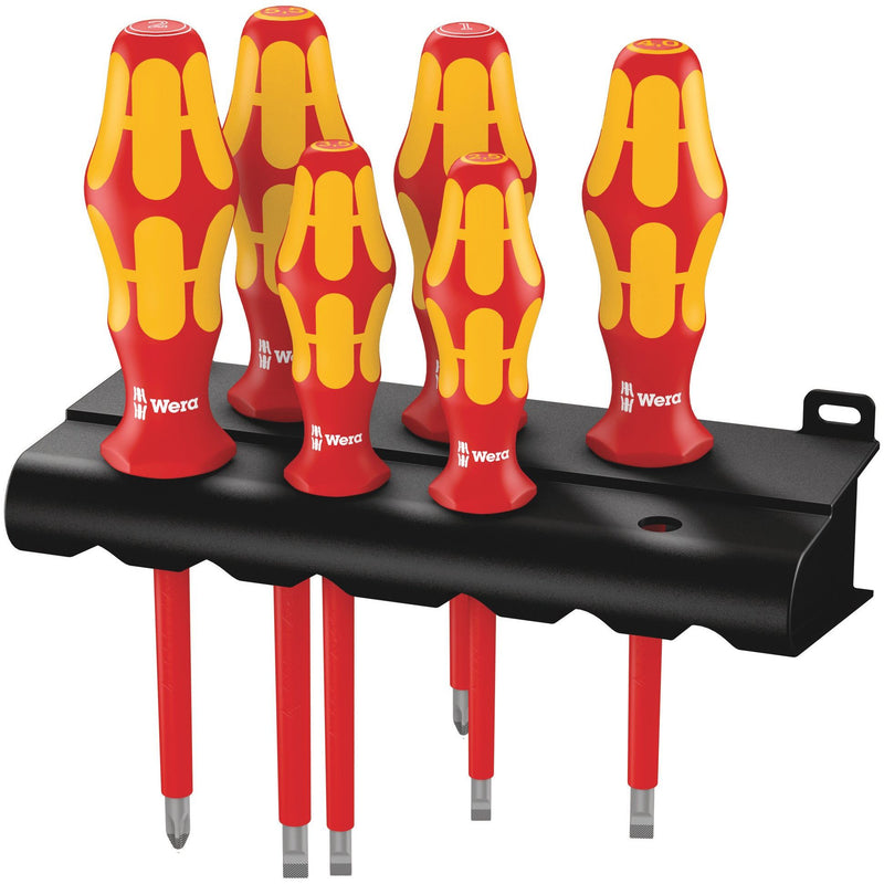 Wera - Werkzeugset VDE-Schraubendreher 006145 Satz 6-tlg mit Rack