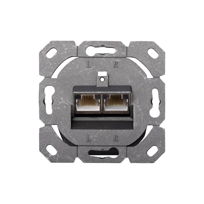 DIGITUS - Kommunikationsanschlussdose Kupfer Netzwerkdose Kat.6A DN-9008-1 geschir.UP ClasseEA