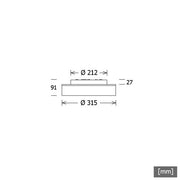 LTS Licht&Leuchten - Decken-/Wandleuchte LED-Leuchte LUNXXS300.8401DALIws 840, DALI