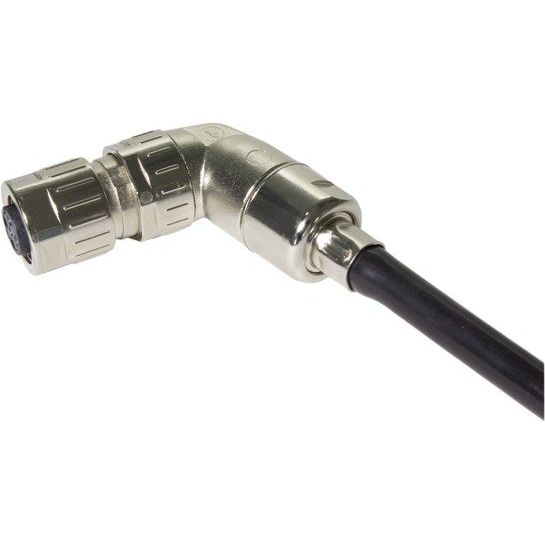 Harting - Rundsteckverbinder, feldkonfektionierbar (Industriesteckverbinder) Kabelsteckverbinder 21038214807 gewinkelt Buchse
