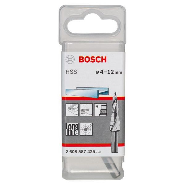Bosch - Stufenbohrer HSS, 4 - 12 2608587425 mm 6 mm 66,5 mm 9