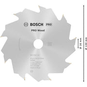 Bosch - Kreissägeblatt PRO Wood Kreissägeblatt, 2608640774 130 x 2 x 16 mm, Z9