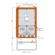 Walther Werke - Baustromverteiler Verteilerschrank WV0632A 173kVA allstrom