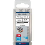 Bosch - Bohrer PRO Metal HSS-G 2608595061 Spiralbohrer 4,5 x