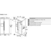 Bosch - Kühl-/Gefrierkombination Kühl/Gefrierkombi SbS KAD93ABEP Serie6