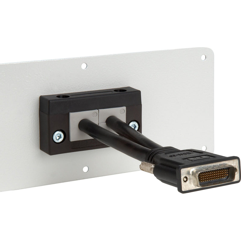 Icotek - Einführungsflansch für Kleingehäuse/Schaltschrank Kabeleinführungsleiste KEL-E2 schwarz − 10 Stück