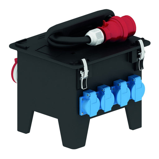 Bals Elektrotech - CEE-Steckdosen-Kombination (IEC 60309) Tragbarer Verteiler 52638 Vollgummi IP44
