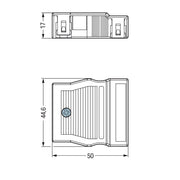 WAGO - Zubehör/Ersatzteile für steckbare Gebäudeinstallation Zugentlastungsgehäuse 770-514 9-13mm,4pol. ws − 25 Stück