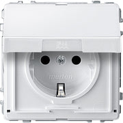 Merten - Steckdose SCHUKO-Steckdose pws MEG2310-7219 Klappdeckel
