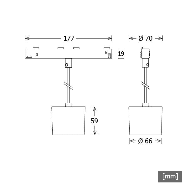 LTS Licht&Leuchten - Downlight/Strahler/Flutlicht LED-Pendelleuchte NEOORYOP10193015D.ws 930, DALI, weiß