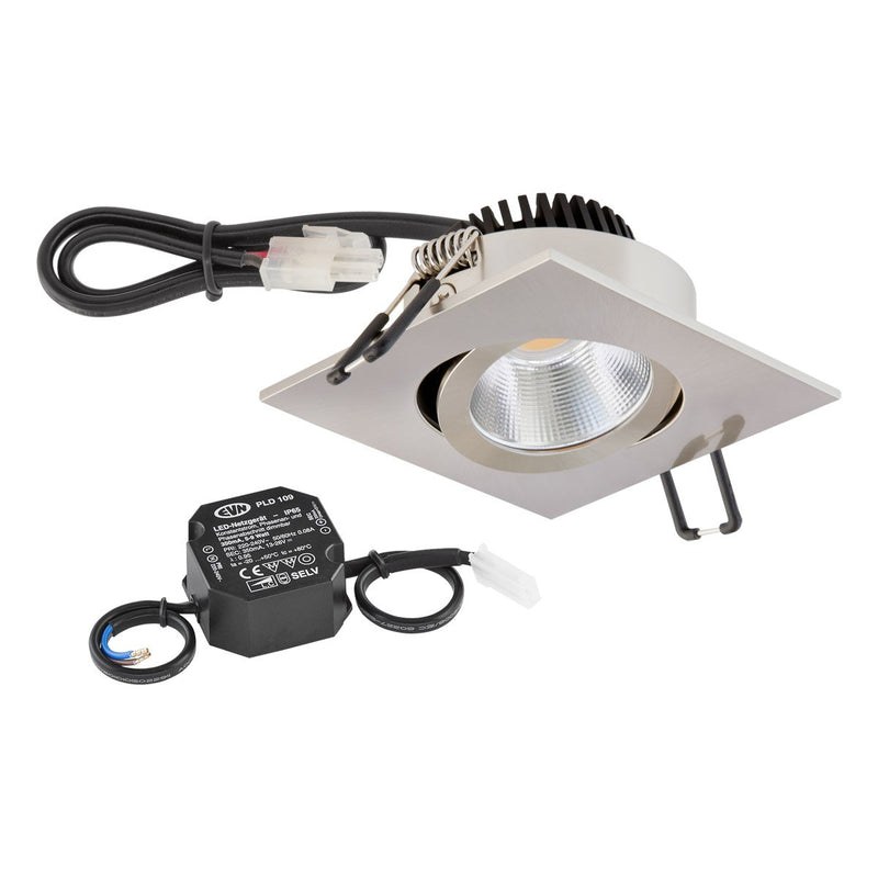 EVN Lichttechnik - Downlight/Strahler/Flutlicht P-LED Deckeneinbauleuchte PC24N61302 3000K 230V quad.eds