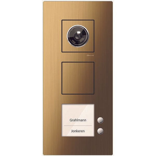 TCS Tür Control - Türstation für Türkommunikation Video Außenstation CAE2102-0151 2 Tasten, re, AP br