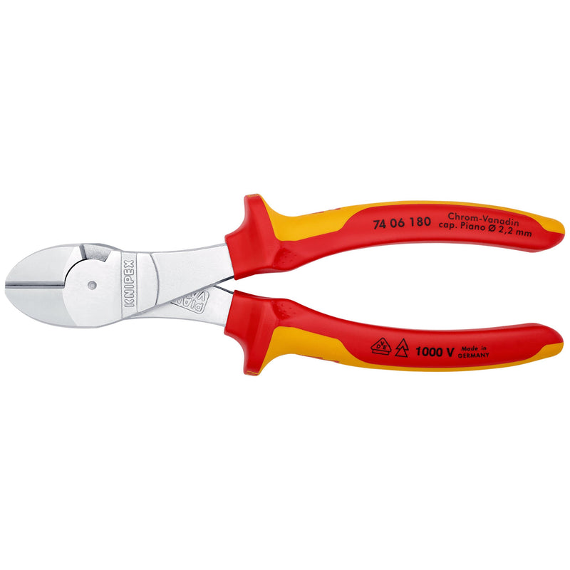 Knipex - Seitenschneider Kraft-Seitenschneider 74 06 180 isoliert, 180mm