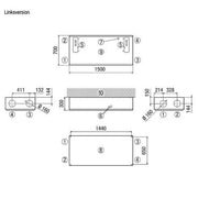 Maico - Wohnungslüftungsgerät mit Wärmerückgewinnung Einfamilienhaus Raumluft-System WS 300 Flat L Linksausf. bis 300m2