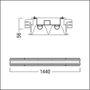 Zumtobel Group - Decken - /Wandleuchte Refurbishment Kit LE FE 2/35 #42189847 840