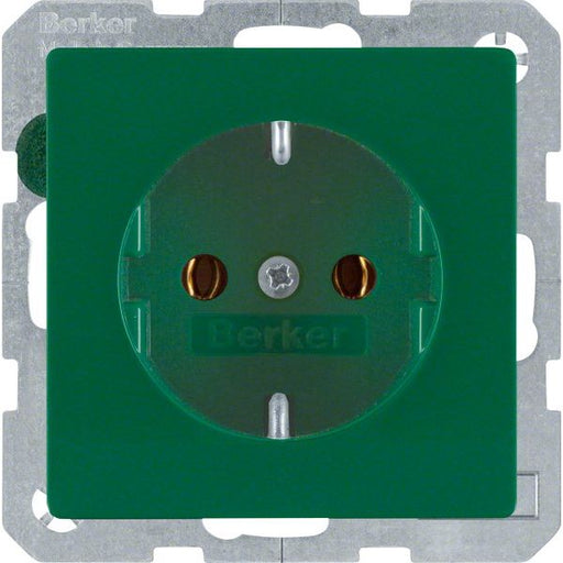 Berker - Steckdose SCHUKO-Steckdose 47436013 grün samt