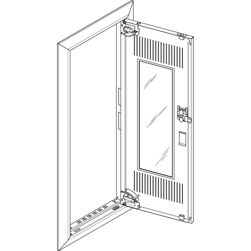 ABN - Tür/Bedientableau (Schaltschrank) Blendrahmen mit Mediatür GBRU15TM für UP-VT,1x5-reihig