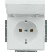 Busch-Jaeger - Steckdose Steckdosen-Einsatz dav/sws 20 EUK-84 2PA+E16Am.Klappdeck