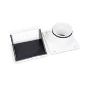 Etherma - Zubehör/Ersatzteile für Warmwasserspeicher Außenwandblende ET-AQUA-WHP-OWP für AQUA WHP, weiß