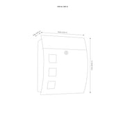 CMD Creativ - Briefkasten 76 anthrazit