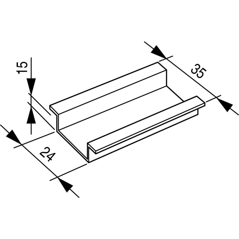Eaton - Tragschiene Hutschiene TS35X15 35x15 mm − 10 Stück