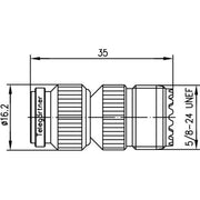 Telegärtner - Koax-Kupplung Adapter TNC-UHF (M-F) 100023859 − 5 Stück