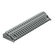 WAGO - Kabelsteckverbinder für Leiterplattensteckverbinder 1-Leiter-Federleiste 231-122/037-000 CAGECLAMP,2,5 mm²,gr − 10 Stück
