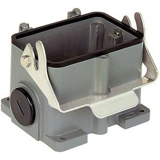 Harting - Gehäuse für Rechtecksteckverbinder Sockelgehäuse 48 B 09300480290 1 Bügel am Unterteil