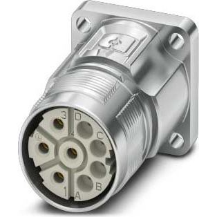 Phoenix Contact - Rundsteckverbinder, Einbau (ohne Leitung) Gerätesteckverbinder 1628833 Vorderwand, M23 PRO