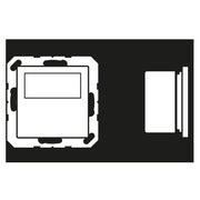 Jung - Raumthermostat/Uhrenthermostat Raumtemperaturregler TR D A 1790 SW mit Display Standard