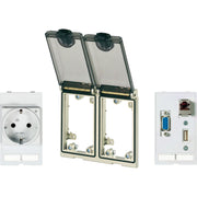 Murrelektronik - Einsatz/Abdeckung für Kommunikationstechnik Rahmenmodul 2-fach 4000-68223-0011440 mv IP65 transparent